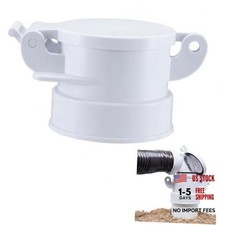 4" White Sewer Cap for Rv Sites/campgrounds Odorless Female Sewer Cap 1 white