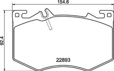 Bremsbelagsatz, Scheibenbremse P 50 166 BREMBO f&uuml;r MERCEDES-BENZ A-CLASS CLA GLB