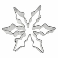 StäDter Ausstecher Eiskristall Ausstechform PläTzchenform Keks WeißBlech 6 Cm