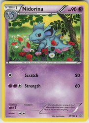 Nidorina 67/160 XY Primal Clash Uncommon