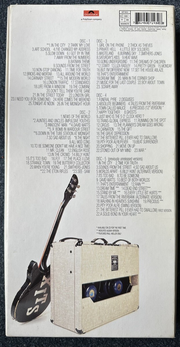The Jam Direction Reaction Creation Box Set 5CD Boxset With