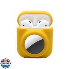Compatible for Airpod 1st 2nd Gen Case with Airtag Holder,2 in 1 