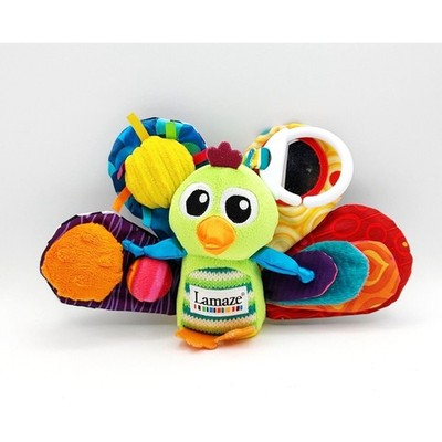 Lamaze BIRD colorful activity baby crib toy plush 10''W Tomy