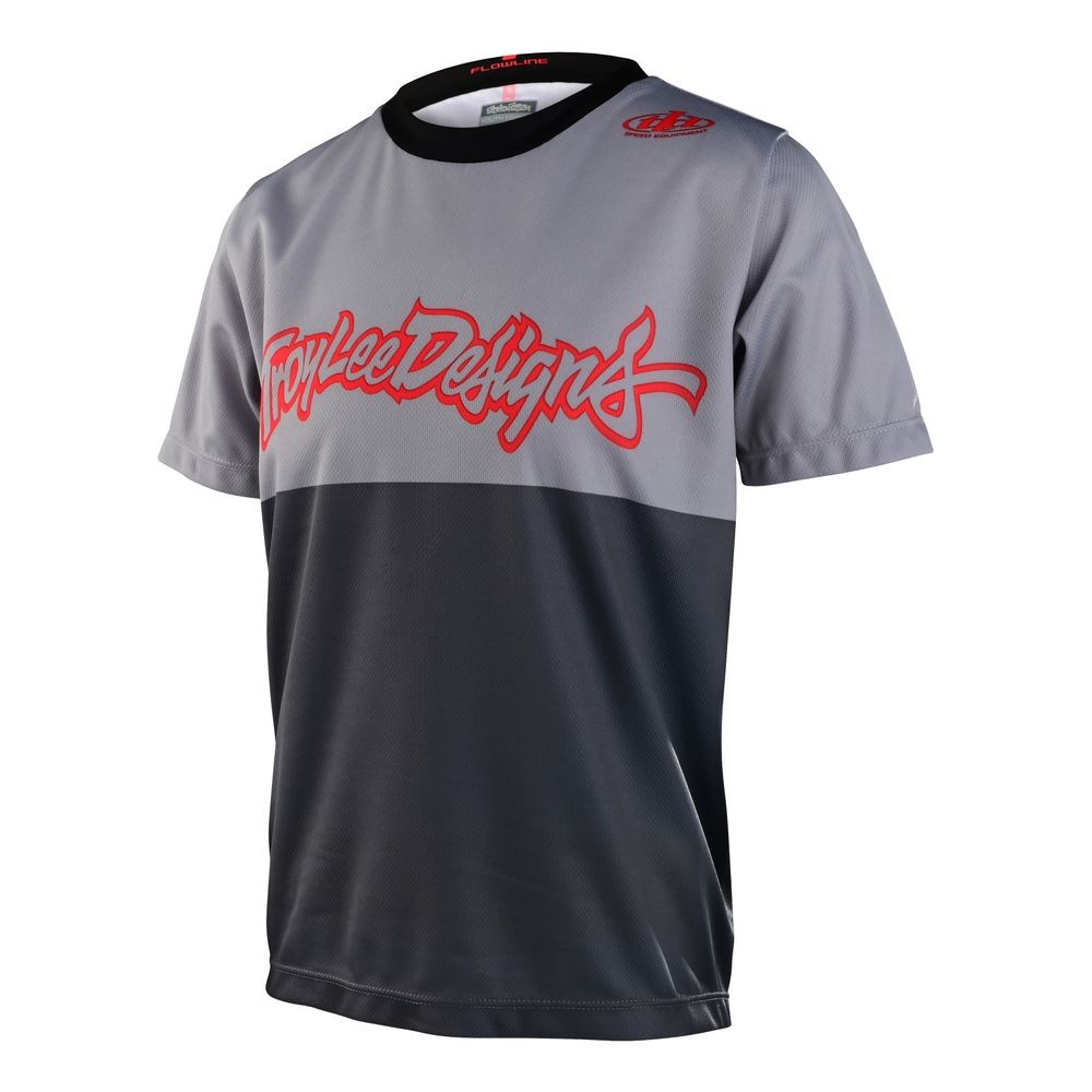 TLD Maillot MTB FLOWLINE de manga corta informal para niño Negro M - 364916013