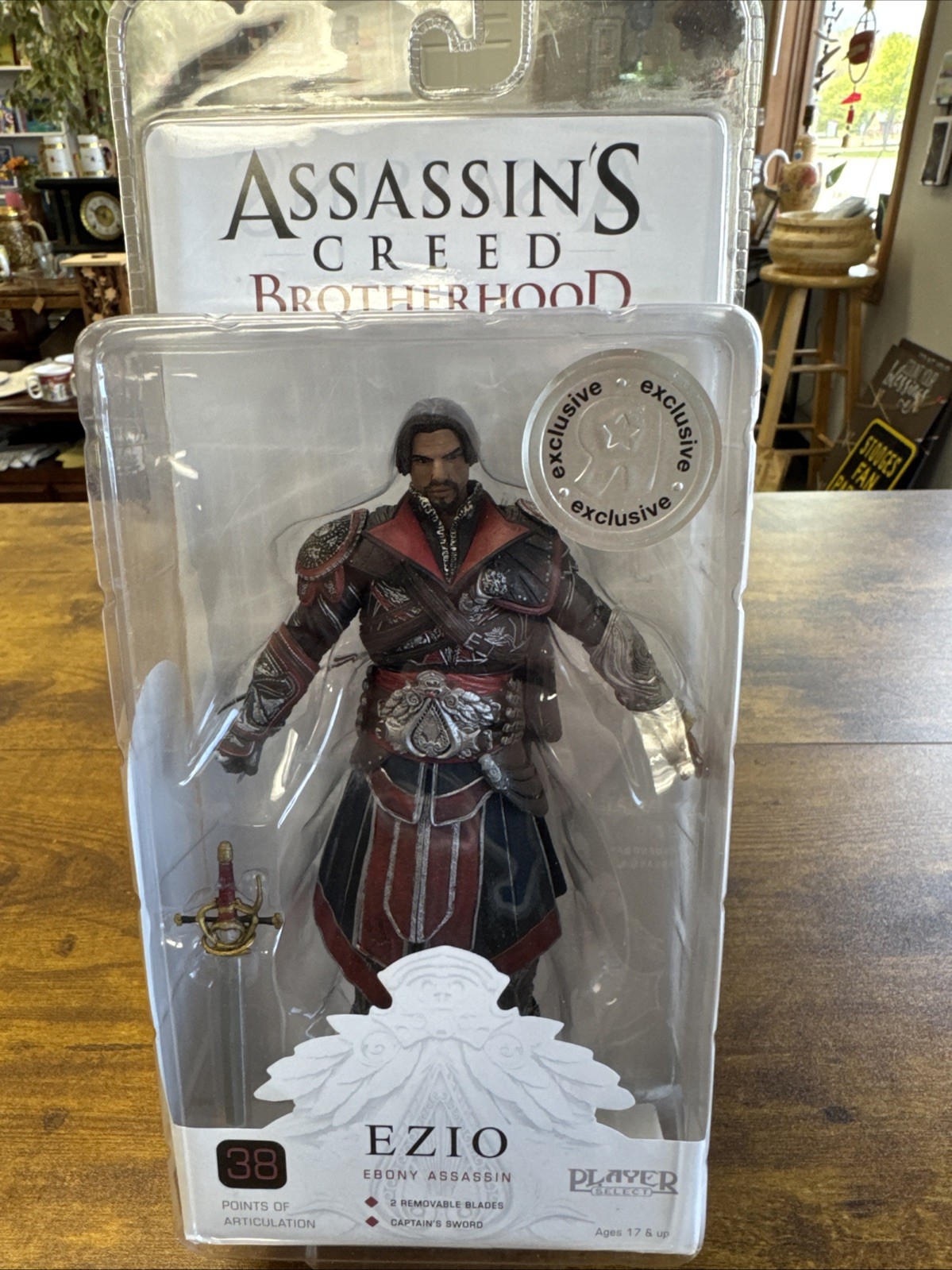NECA Assassins Creed Brotherhood Ezio Legendary Assassin Black Toys R Us Exclusive Action Figure