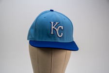 Kansas City Royals Hat Blue New Era 59FIFTY Fitted MLB Cool Base On Field 7 5/8