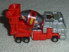VINTAGE GOBOTS TRANSFORMERS BLOCKHEAD CEMENT MIXER TONKA TRUCK 1980S HASBRO
