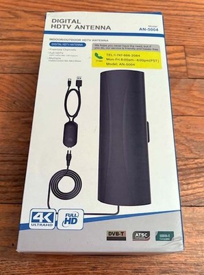 Digital HDTV Antenna Indoor/Outdoor 040-FBA-10311 Full HD New In Original Box