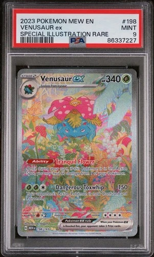 Venusaur EX Scarlet & Violet 151 Special Illustration Rare 198/165 PSA 9 Pokemon