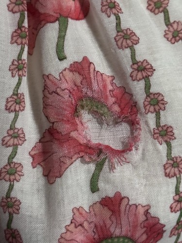 Vintage 70s Poppy Pattern Cottage Core Boho Maxi Dress Women’s *Flaw, $58.5 - Photo 12