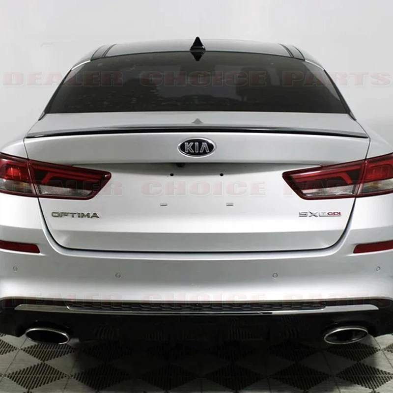 Alerón trasero para maletero Kia Optima Lip 2016-2020 estilo fábrica negro brillante Foto 2 de 4