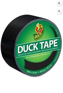 Color Duck Tape Brand Duct Tape, 1.88 in. x 20 yd., Black
