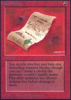 1x False Orders MTG - Collector's Edition - Moderate Play