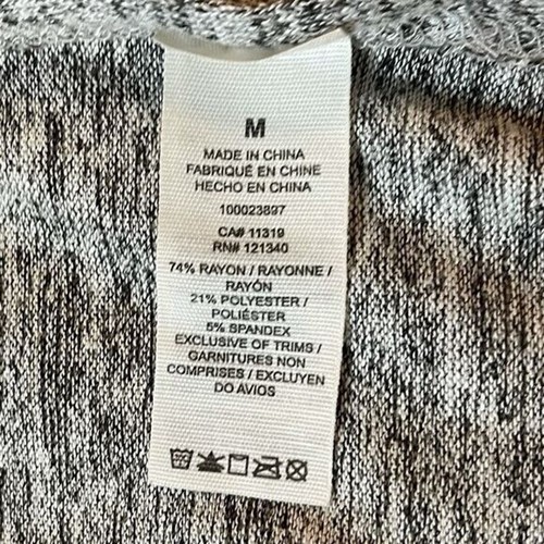 Women Sweatshirt Tunic Long Sleeve Gray Size Medium Garage - Picture 10 of 11