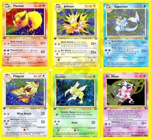 Pokemon Vintage Wotc Base Juego 2 Jungle Fossil Rocket Gimnasio Neo & Promo - Picture 2 of 54