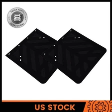 1 Pair 24" x 24" Heavy Duty Mud Flaps Black Rubber For Semi Truck Trailer