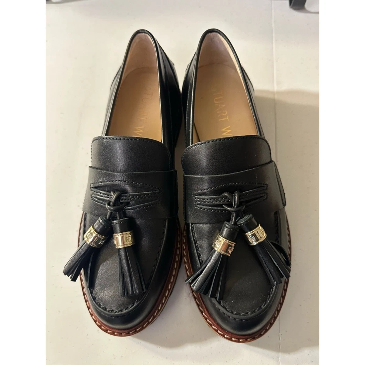 Stuart Weitzman Tasseled Black Flats for Women for sale | eBay