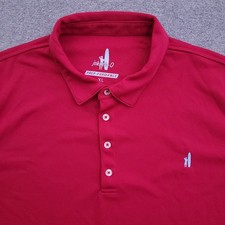 Johnnie O Polo Shirt Mens XL Prep-Formance Raspberry Red Golf Stretch