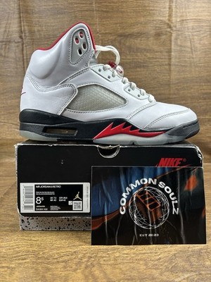 Nike Air Jordan Retro 5 V Fire Red DA1911-102 Size 8.5 Men Shoes Preowned OG Box