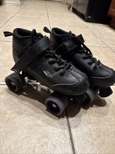 BLACK GTX 500 Performance Speed Quad Roller Skates Women's 5