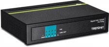 Image of TRENDnet TPE TG50g - switch - 5 ports - desktop 4 x PoE+ Ports/ 1 x Gigabit Port