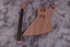 Explorer DIY Electric Guitar Kit Rosewood Fretboard Golden Part Mahogany Body