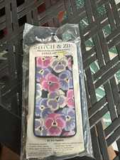 Stitch Zip - Alice Peterson EyeglassCase - Needlepoint Kit - PANSIES - NEW