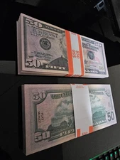 50 to 200pcs 50 bill Replica Money Prop for Pranks & Movie Production