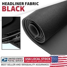 3MM Black Automotive Universal Flat Knit Headliner Fabric With Foam Backing