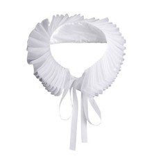 Victorian Renaissance Mesh Ruffle Collar Small Neck Ruff for Halloween Carnivals