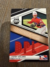 2020 Panini Elite Extra Edition #DPM-YS Yofry Solano DPL Material Black
