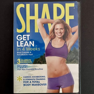 SHAPE Get Lean In Four Weeks WORKOUT FITNESS DVD w/ YUMI LEE ~ GAIAM ~ 2009 