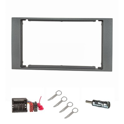 Doppel DIN Radioblende Set passt für Ford mit CAN Bus Focus 2 Fiesta C-Max S-Max
