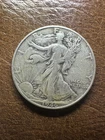 1946 D Liberty Walking Half Dollar Silver Circulated Business Strike Denver Mint