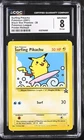 CGC 8 NM/MINT Surfing Pikachu 28 Black Star Printer Hickey Error Pokemon Card