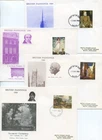 1968 PAINTINGS GREAT BRITAIN QE2 ILLUS. FDC x4 APPROPRIATE FDI PMKS VGC
