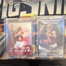 Topps Rookie Jayden Daniels Commanders 2 Card Lot After Image AI-7