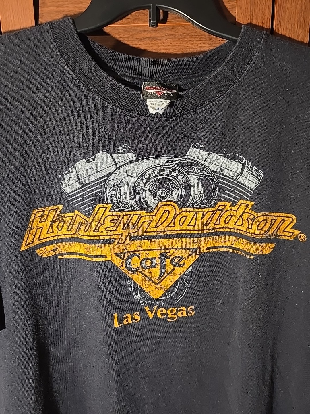 Harley-Davidson 2000s Vintage Cafe Las Vegas Biker T-Shirt Size XL