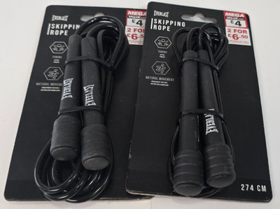 Everlast Springseil - 2er Pack - verstellbar Boxen Fitness Cardio Training