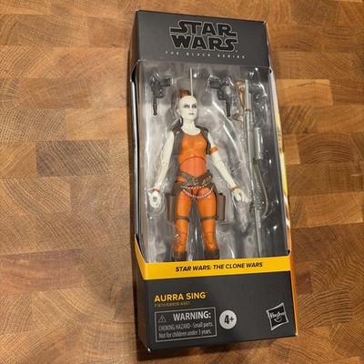 Star Wars Black Series 6  Aurra Sing #08 The Clone Wars Hasbro Damage Bottom