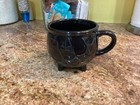 Threshold BLACK CAULDRON Coffee MUG Tea Cup Spider Web Halloween 2021 Stoneware — photo 1