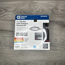 Commercial Electric Ultra Slim Canless Recessed LED Kit 4” Oil Rubbed Bronze