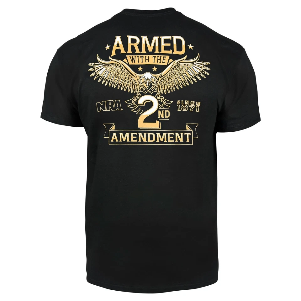 Camiseta NRA Armada con la Segunda Enmienda (L)- Negra Foto 2 de 3