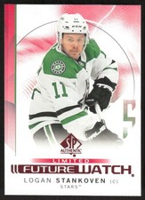 2024-25 UD SP Authentic Logan Stankoven 104 Future Watch Limited Red RC