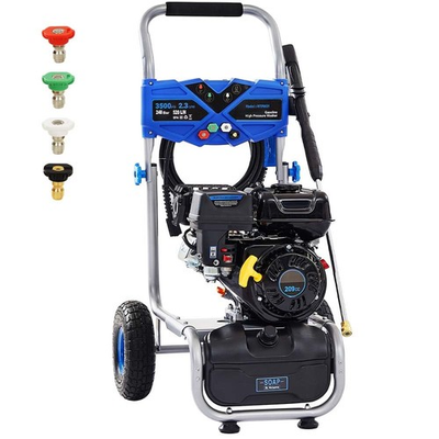 #ad 3500 PSI Gas Pressure Washer 209CC Engine 2.3 GPM 4 Adjustable Nozzles $431.99