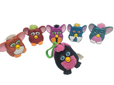 Vintage Tiger Electronics Furby McDonald's Toy Lot 6 Plush Clip On Wind Up 1999