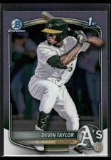 2025 Bowman Draft - Devin Taylor - 1st Bowman Chrome Prospect - Athletics