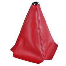 Universal Car Shift Knob dust Cover Manual/Auto Shifter Shift Red PU Leather