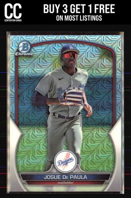 #ad #ad 2023 Bowman Chrome #BCP 172 Josue De Paula Prospects Mojo Refractor Dodgers $2.49