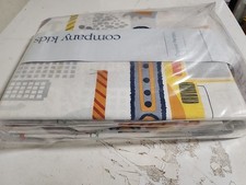 The Company Store Kids 3pc Construction Trucks Organic Cotton Sheet Twin